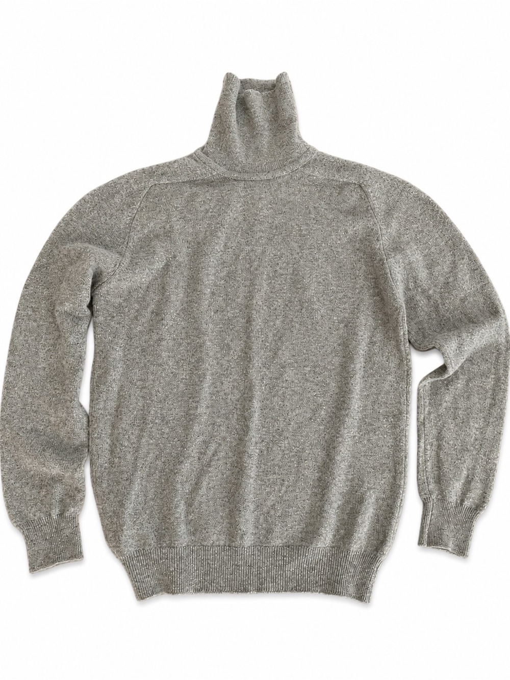 100% Lambswool Made in Scotland Gray Turtleneck Sweater Women’s M/L